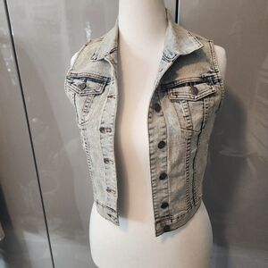 Blue jean vest
